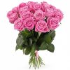 букет 21 рожева троянда "Аква"