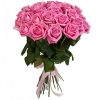 букет 25 рожевих троянд "Аква"