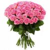 букет 51 рожева троянда "Аква" фото
