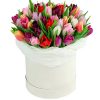 Фото товара 45 білих тюльпанів "Янгол мій"