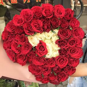 51 троянда серце у Вінниці фото
