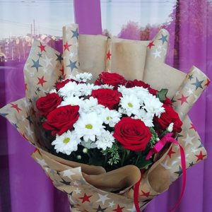 рози і хризантеми у Вінниці фото