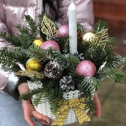 Фото товара Новогодняя корзина