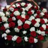 Фото товара 100 красно-белых роз