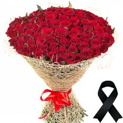 Фото товара 100 красных роз