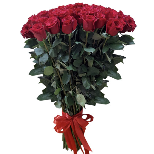 Фото товара 51 троянда "Фрідом" метрова